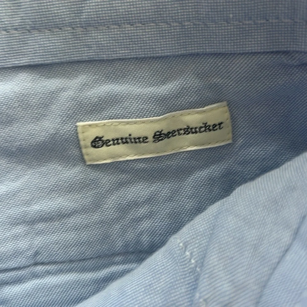 Brooks Brothers Shorts Seersucker Blue Striped Men's 32 Country Club Preppy